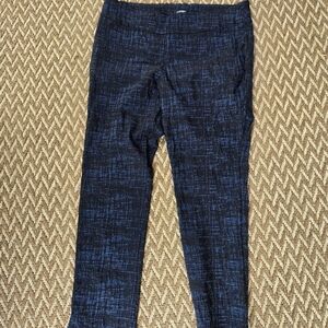 Roz & Ali Navy and Black Textured Pants